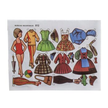 Block de 50 Muñecas Recortables Extra Pequeñas