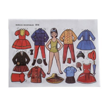 Block de 50 Muñecas Recortables Extra Pequeñas - Imagen 3