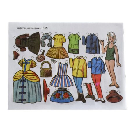 Block de 50 Muñecas Recortables Extra Pequeñas - Imagen 4