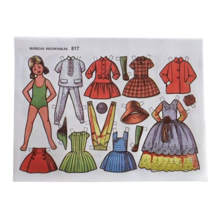 Block de 50 Muñecas Recortables Extra Pequeñas - Imagen 6