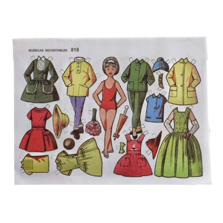 Block de 50 Muñecas Recortables Extra Pequeñas - Imagen 7