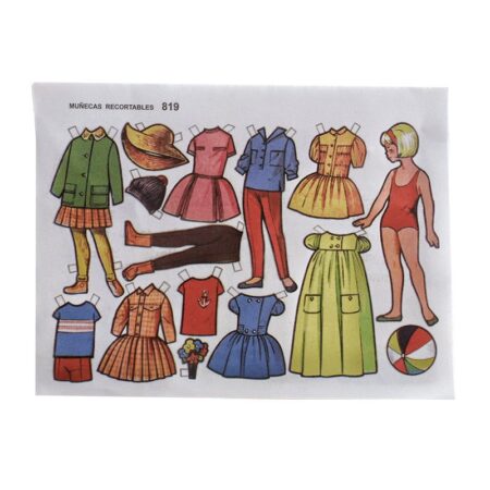 Block de 50 Muñecas Recortables Extra Pequeñas - Imagen 8