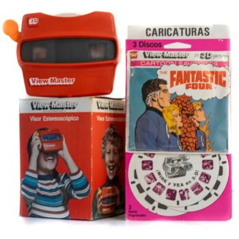 Pack de View Master Original + Set de 3 Discos de Los 4 Fantásticos de 1979