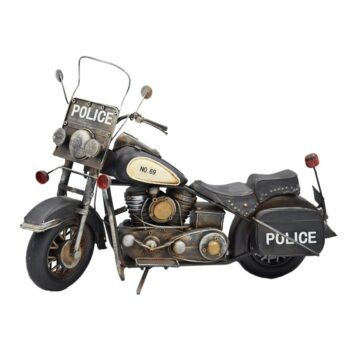 Moto Chooper Negra '' Police''