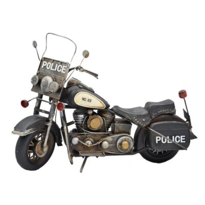 Moto Chooper Negra '' Police''