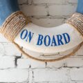 Salvavidas Decorativo "WELCOME ON BOARD" - Imagen 4