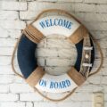 Salvavidas Decorativo "WELCOME ON BOARD" - Imagen 2