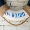Salvavidas Decorativo "WELCOME ON BOARD" - Imagen 3