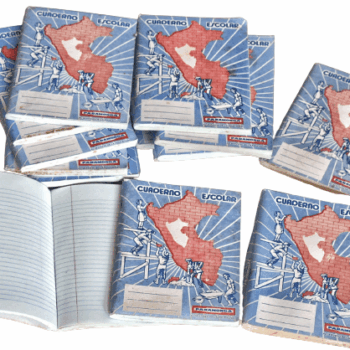 Cuaderno Escolar mapa del Perú