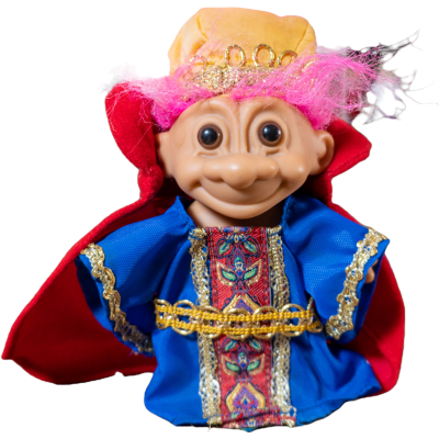 Muñeco Troll Vestido de Rey Mago Navidad