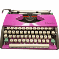 Máquina de Escribir Olympia Morada - Imagen 2