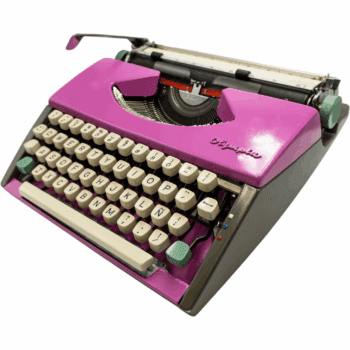 Máquina de Escribir Olympia Morada