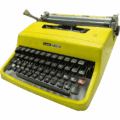 Máquina de Escribir Olivetti Lettera 32 Amarilla - Imagen 1