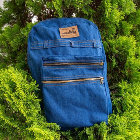 Mochila de Jean Lavado Color Oscuro - Imagen 3