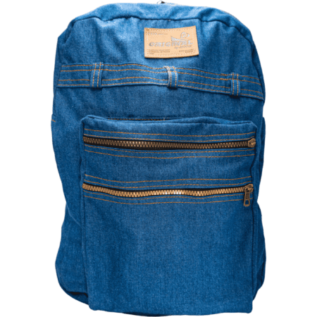 Mochila de Jean Lavado Color Oscuro - Imagen 1