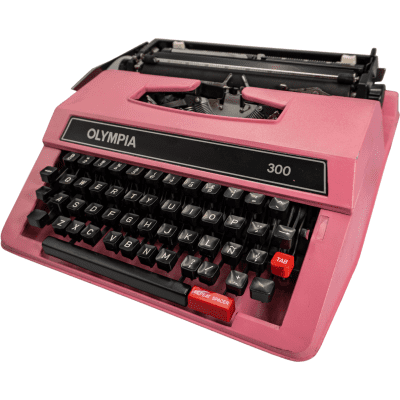 Marca de Escribir Olympia 300 Rosa