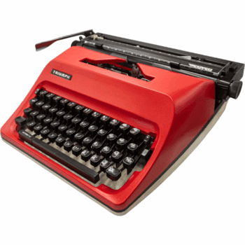 Marca de Escribir Triumph Roja