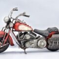 Moto Chopper Rojo con crema - Imagen 3