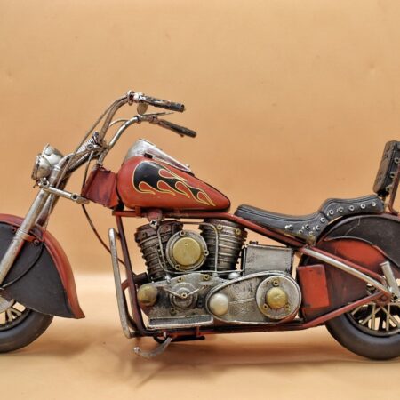 Moto Chopper fuego roja - Imagen 3