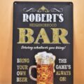 Cartelito metálico Robert's'' - Imagen 2