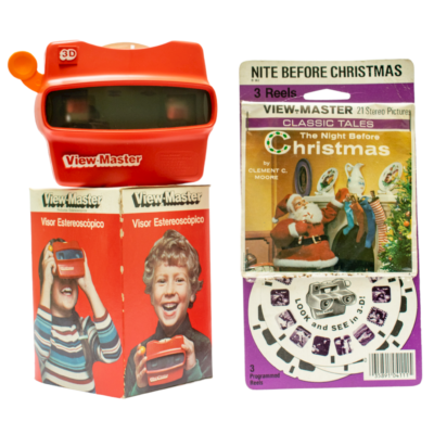 Pack de View Master Original + Set de 3 Discos de The Night Before Christmass 1985