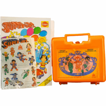 Lonchera Supers Juniors DC Original + Cuaderno para colorear