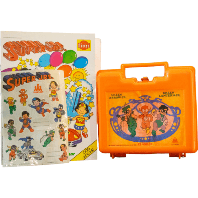 Lonchera Supers Juniors DC Original + Cuaderno para colorear