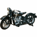 Moto Harley Davidson Knucklehead 1936 EL DIECAST MOTO - Imagen 2