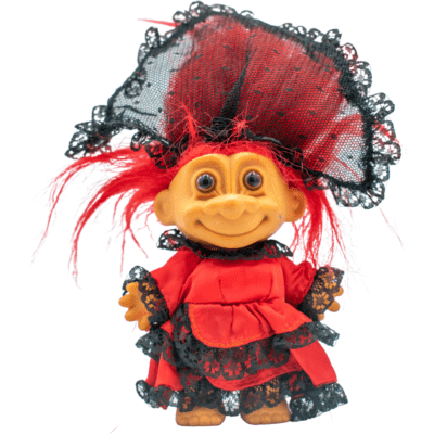 Muñeco Troll con Traje de Vestido de noche