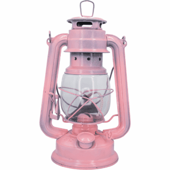 Lámpara Metálica Rosa y Negro Vintage