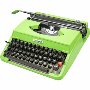 Máquina de Escribir Olympia Verde