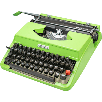 Máquina de Escribir Olympia Verde