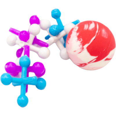 Yases de Plástico 6 unidades + Pelota de goma