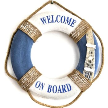 Salvavidas Decorativo "WELCOME ON BOARD"