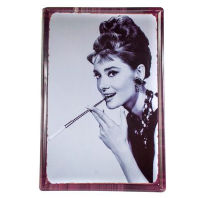 Cuadro Metálico Blanco y negro