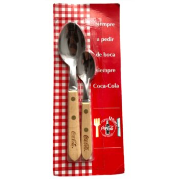 Set de 2 Cucharas Coca Cola