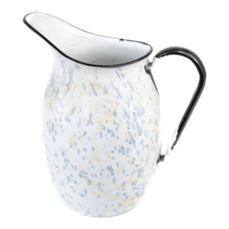 Jarrón Antiguo Enlozado con Diseño de Mármol - Imagen 3