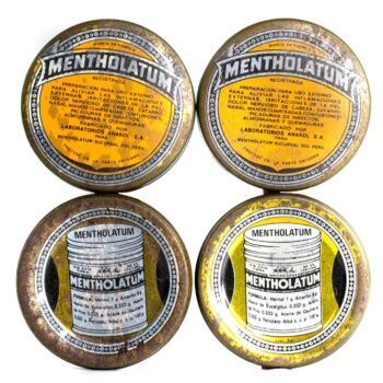 Lata de Mentholathum Original Años 60