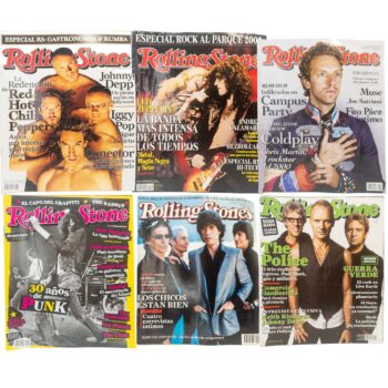 Set de 6 revistas Rolling Stones Originales