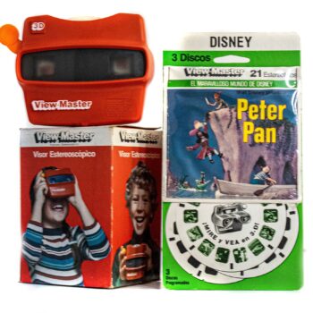 Pack de View Master Original + Set de 3 Discos de Peter Pan de 1957