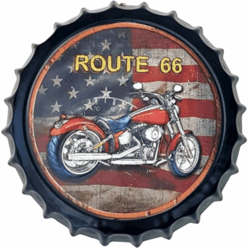 Chapa Metalica Decorativa Moto