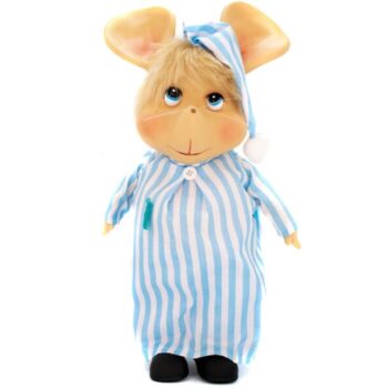 Peluche con Ropa de Pijama de rayas