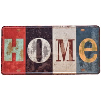 Placa decorativa ''HOME''
