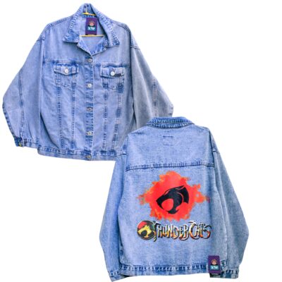 Casaca Jean Thundercats Logo Azul Claro