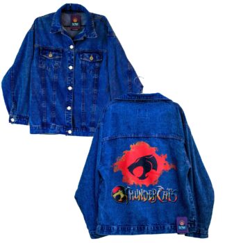 Casaca Jean Logo Thundercats Azul Oscuro