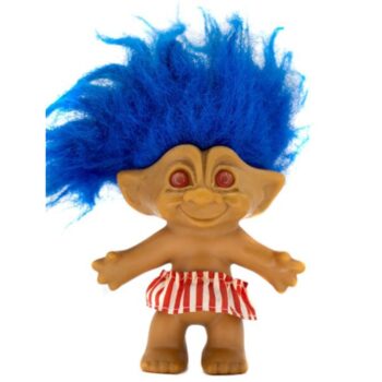 Muñeco Troll Falda Roja y Blanca Marca Russ