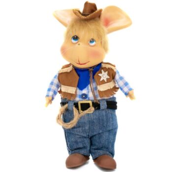 Peluche Vaquero azul