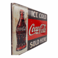 Placa decorativa Ice Cold Sold Here (Coca Cola) - Imagen 2