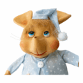 Peluche en Pijama de estrellas - Imagen 2