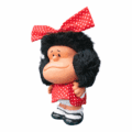 Mafalda vestido rojo con puntos blancos - Imagen 3